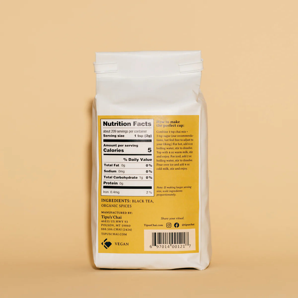 Microground Masala Chai from Tipu's Chai