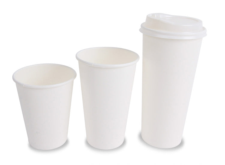 White Hot Beverage Cups (Various Sizes)